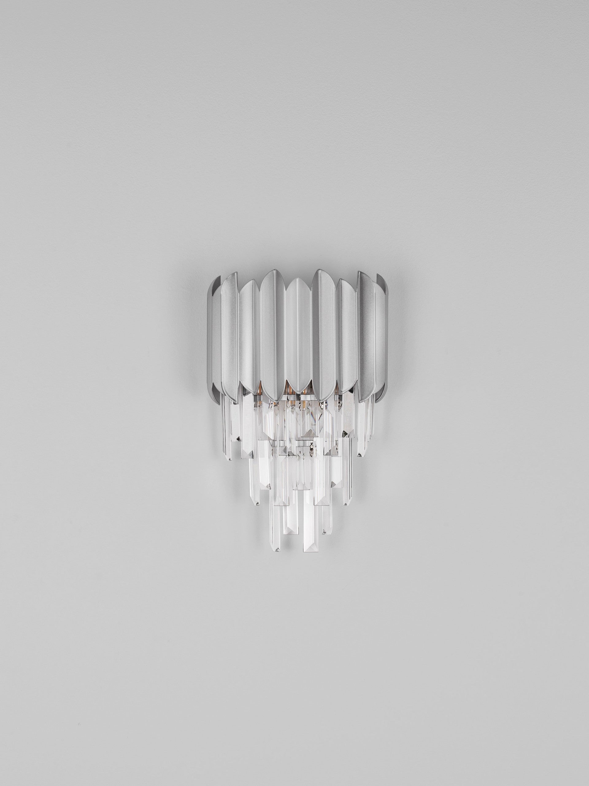 Висящо осветително тяло (пендел) MAGNOLIA LED E14 2x5W Кристал Хромиран алуминий