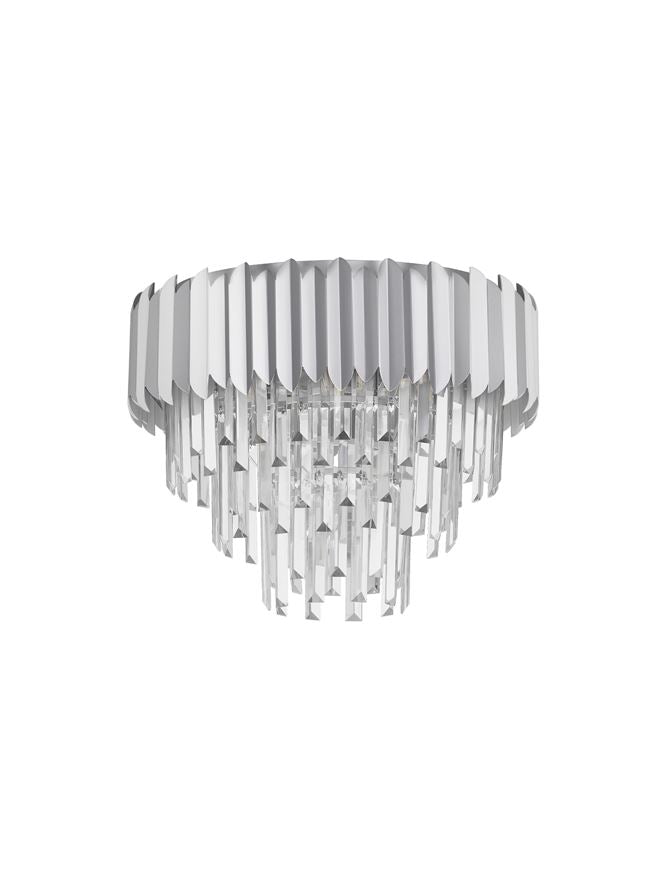 Висящо осветително тяло (пендел) MAGNOLIA 30W E14 6x5W Хромиран алуминий и кристал ⌀50 H39.5см