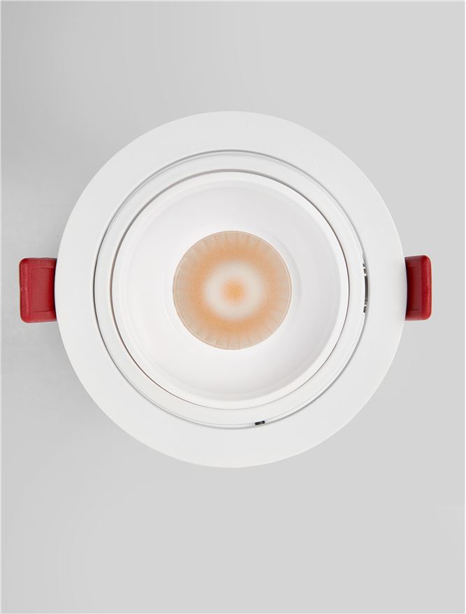 Техническо осветление VULCAN 20W LED Матов бял алуминий 2700K D11.5 H7см