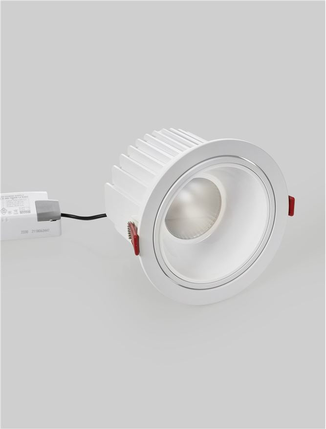 Техническо осветление VULCAN 40W LED Матов бял алуминий 3000K D15 H9.6см