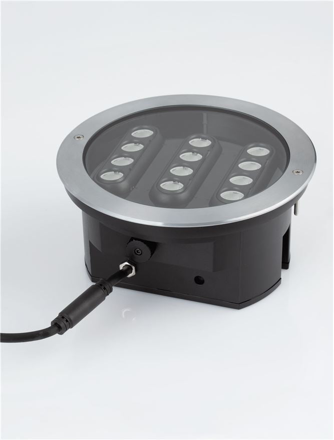 LED спот DUSTY 18W 220-240V IP67 Сребрист ⌀21 H10.1см 3000K