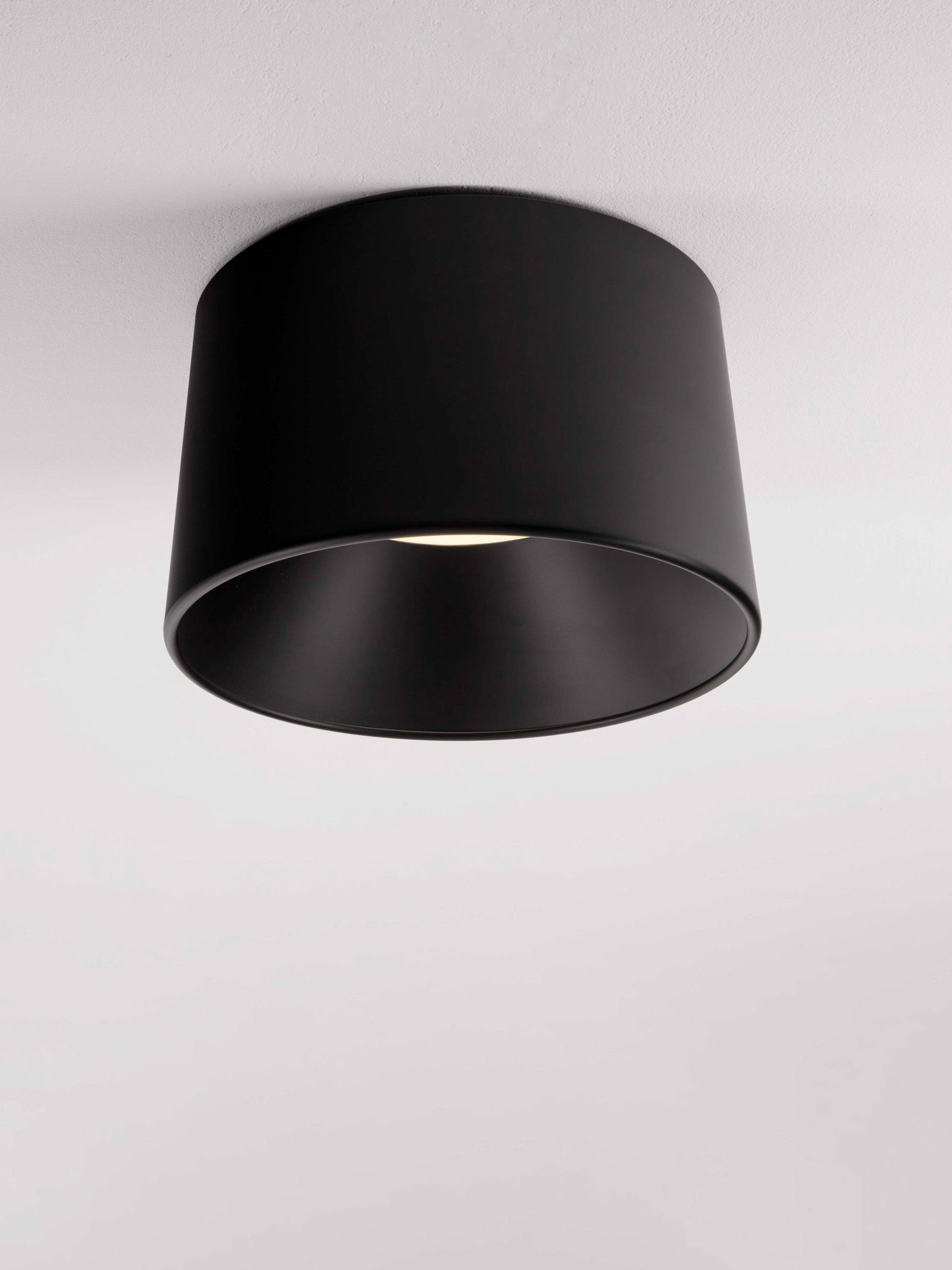 Окачена лампа ATIL 24W LED, пясъчно черна, алуминий и стомана, ⌀35 H22см