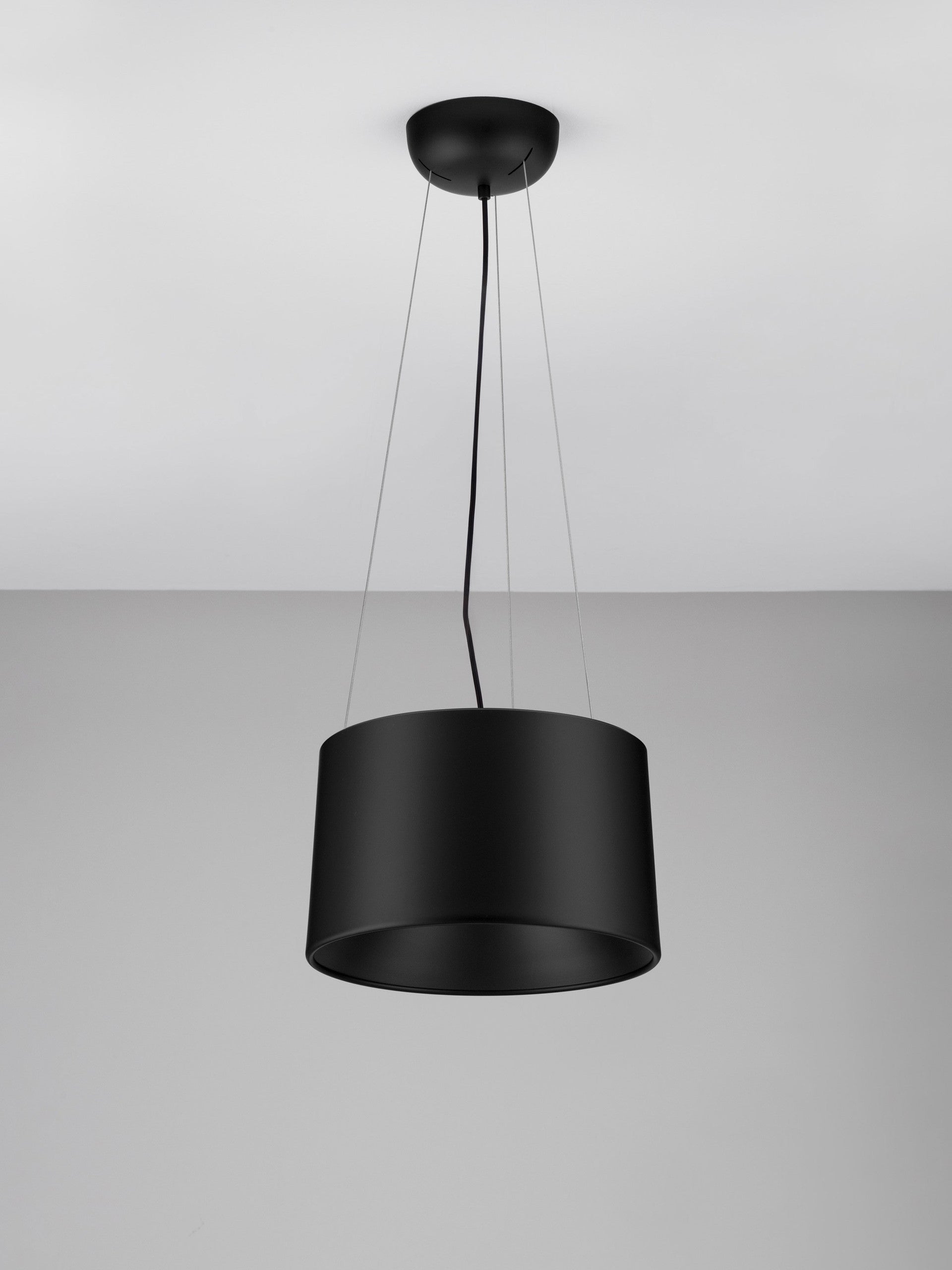 Висяща лампа ATIL 24W LED, пясъчночерна, алуминий и стомана, ⌀35 H210см