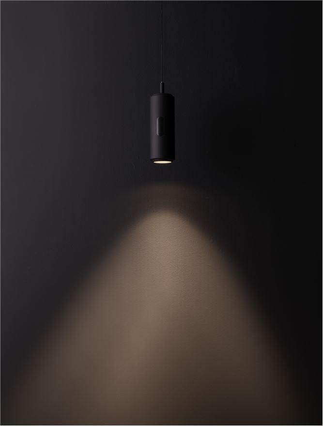 Висящо осветително тяло (пендел) HOLM LED 12W Триак димируем Тъмен антрацит ⌀13 H300см