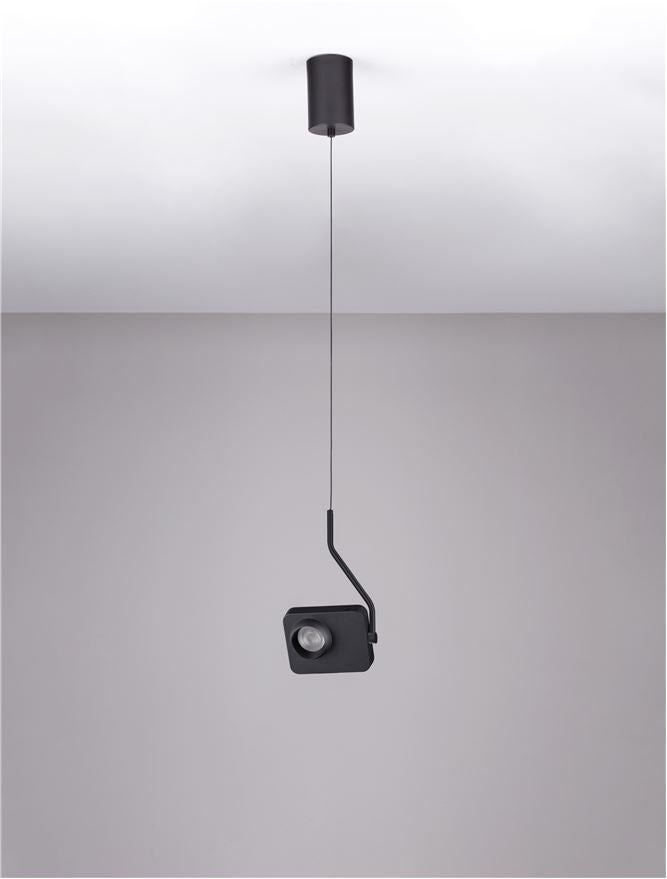 Висящо осветително тяло (пендел) KEDROS LED 9W Триак димируем Тъмен антрацит L14 W11 H270см