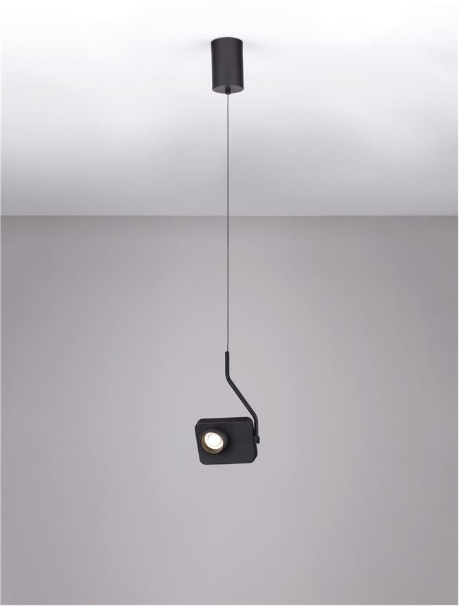 Висящо осветително тяло (пендел) KEDROS LED 9W Триак димируем Тъмен антрацит L14 W11 H270см