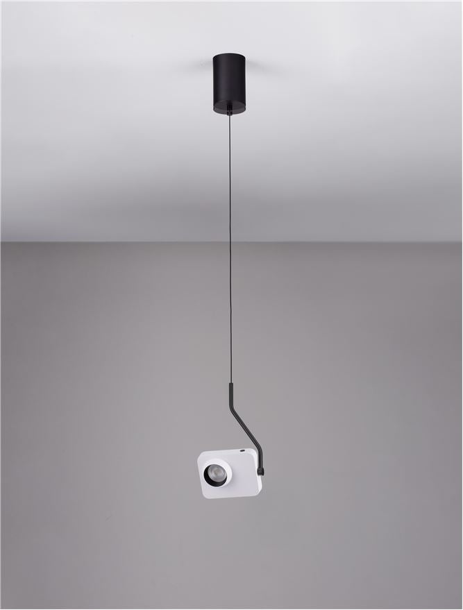 Висящо осветително тяло (пендел) KEDROS LED 9W Триак димируем Матово бял L14 W11 H270см