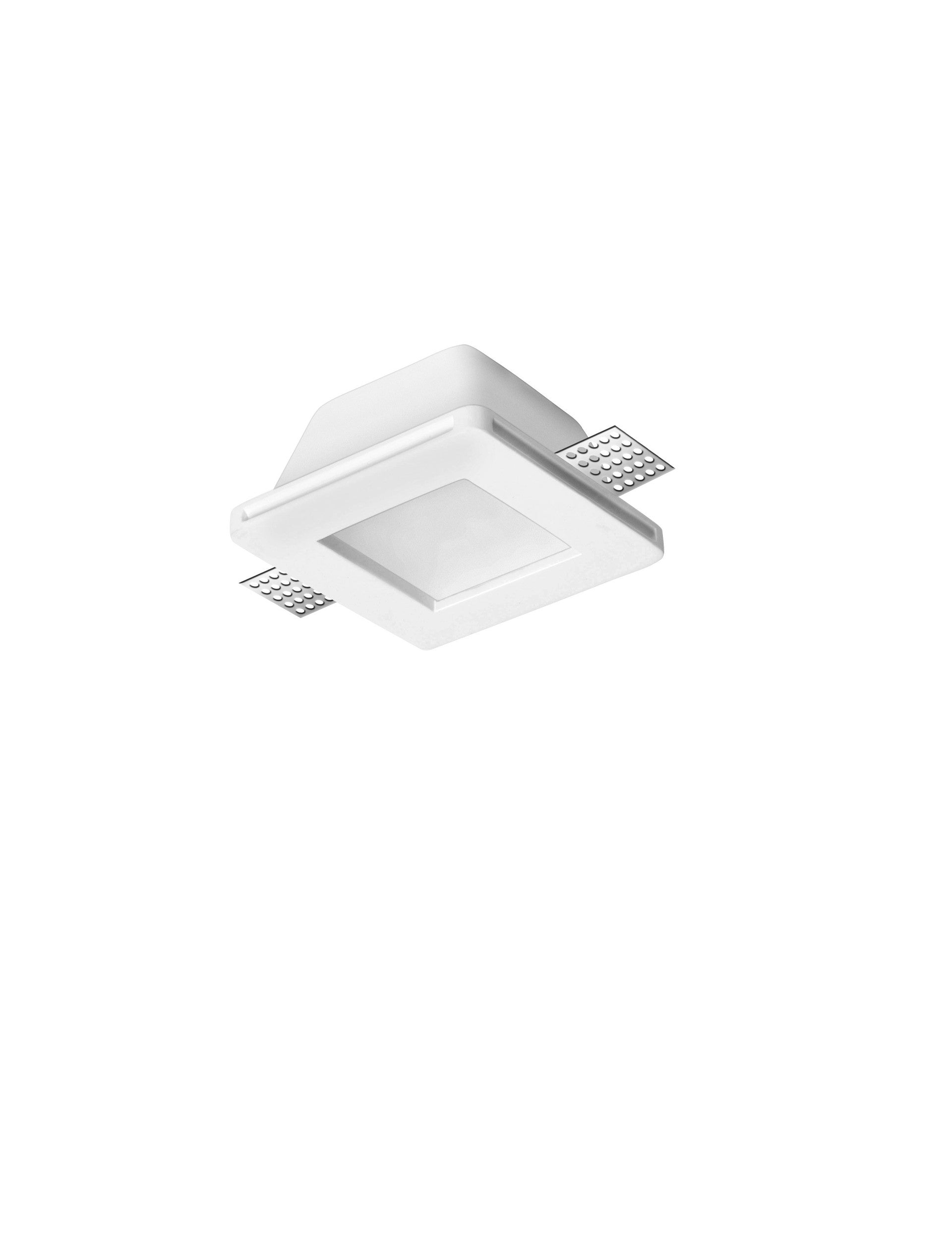 Техническо осветление INSET 35W Бял гипс и стъкло GU10