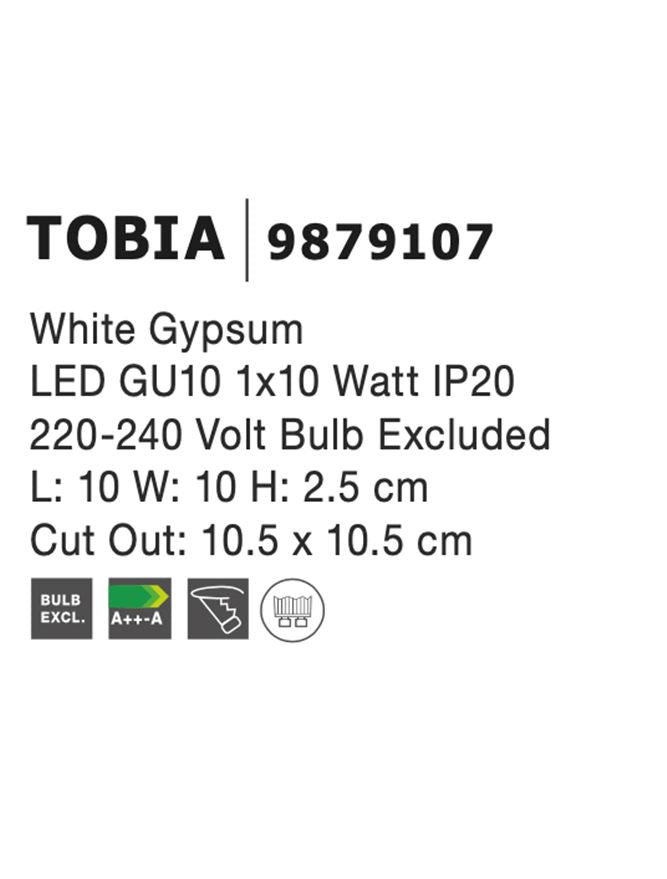 Техническо осветление TOBIA 35W Бял гипс GU10