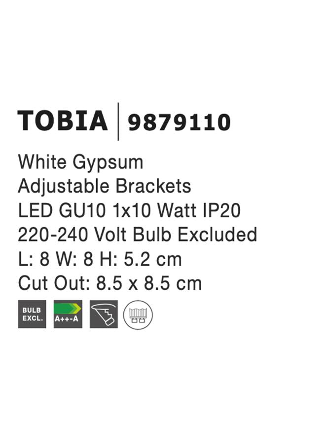 Техническо осветление COSIMO 35W Бял гипс GU10
