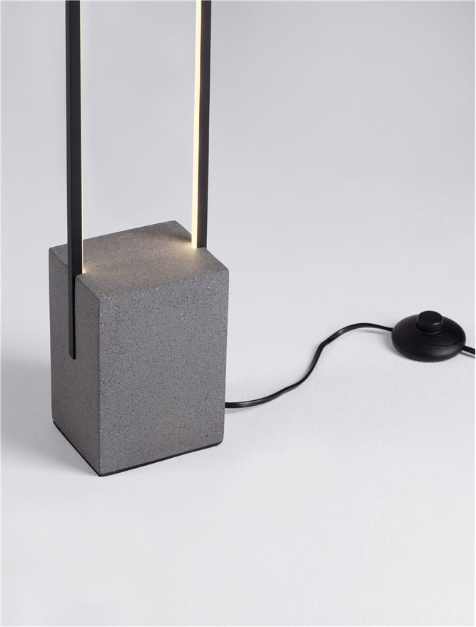 Висящо осветително тяло (пендел) LITHOS 26W LED Черен Цимент и тъмен антрацит алуминий