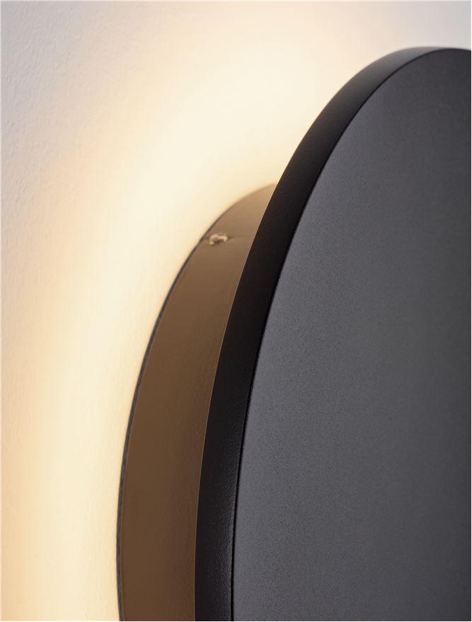 Градинска лампа COPPER 12W Пясъчно черен алуминий IP65