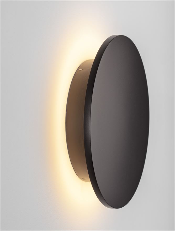 Градинска лампа COPPER 12W Пясъчно черен алуминий IP65