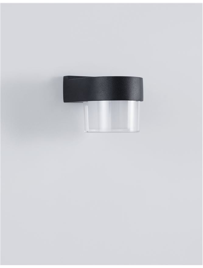 Външен аплик DARF 5W LED Пясъчно черен алуминий и ABS IP65 3000K