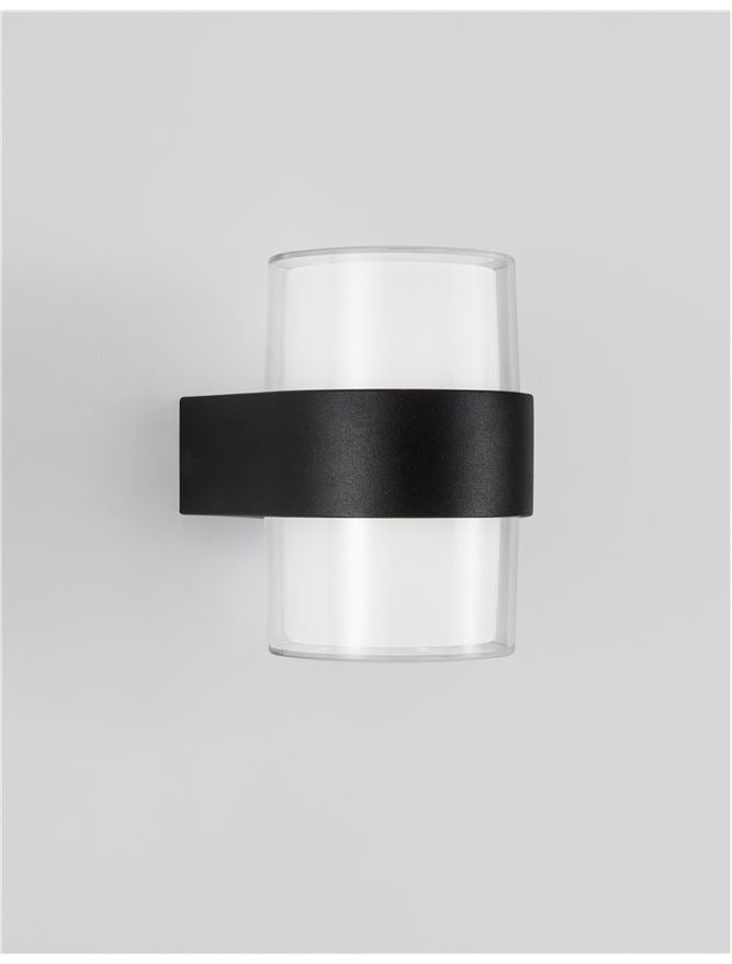 Външен аплик DARF 2x5W LED Пясъчно черен алуминий и ABS IP65 3000K