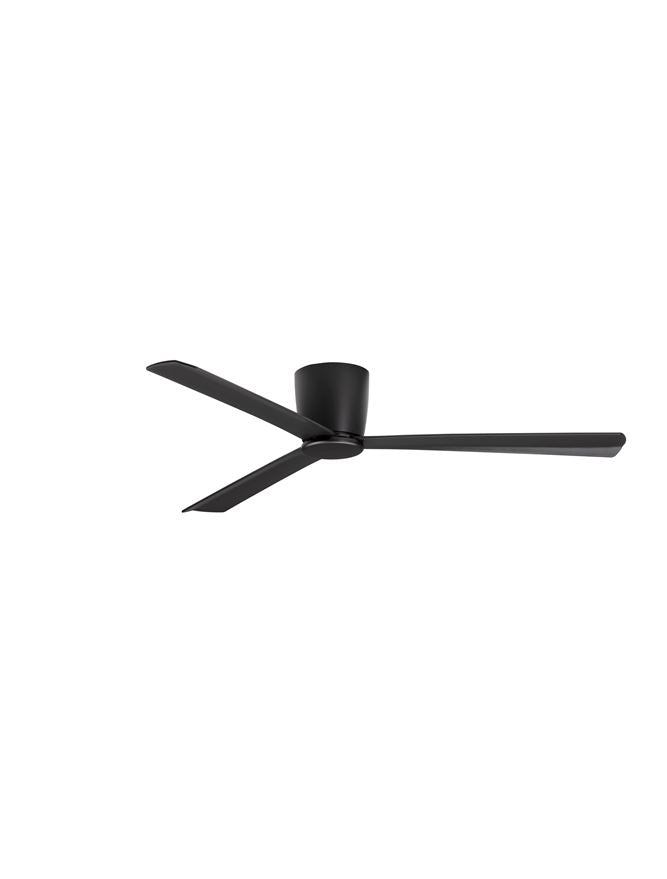 Плафон DELL 38W LED Черен алуминий, черни ABS перки, вентилатор Ø122см