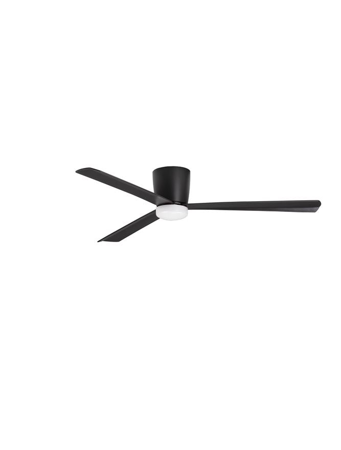 Плафон DELL 38W LED Черен алуминий, черни ABS перки, вентилатор Ø122см