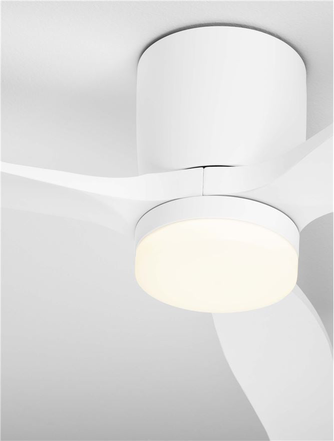 Висящо осветително тяло (пендел) ALOA 18W LED Пясъчно бял метал и акрил, бяло дърво