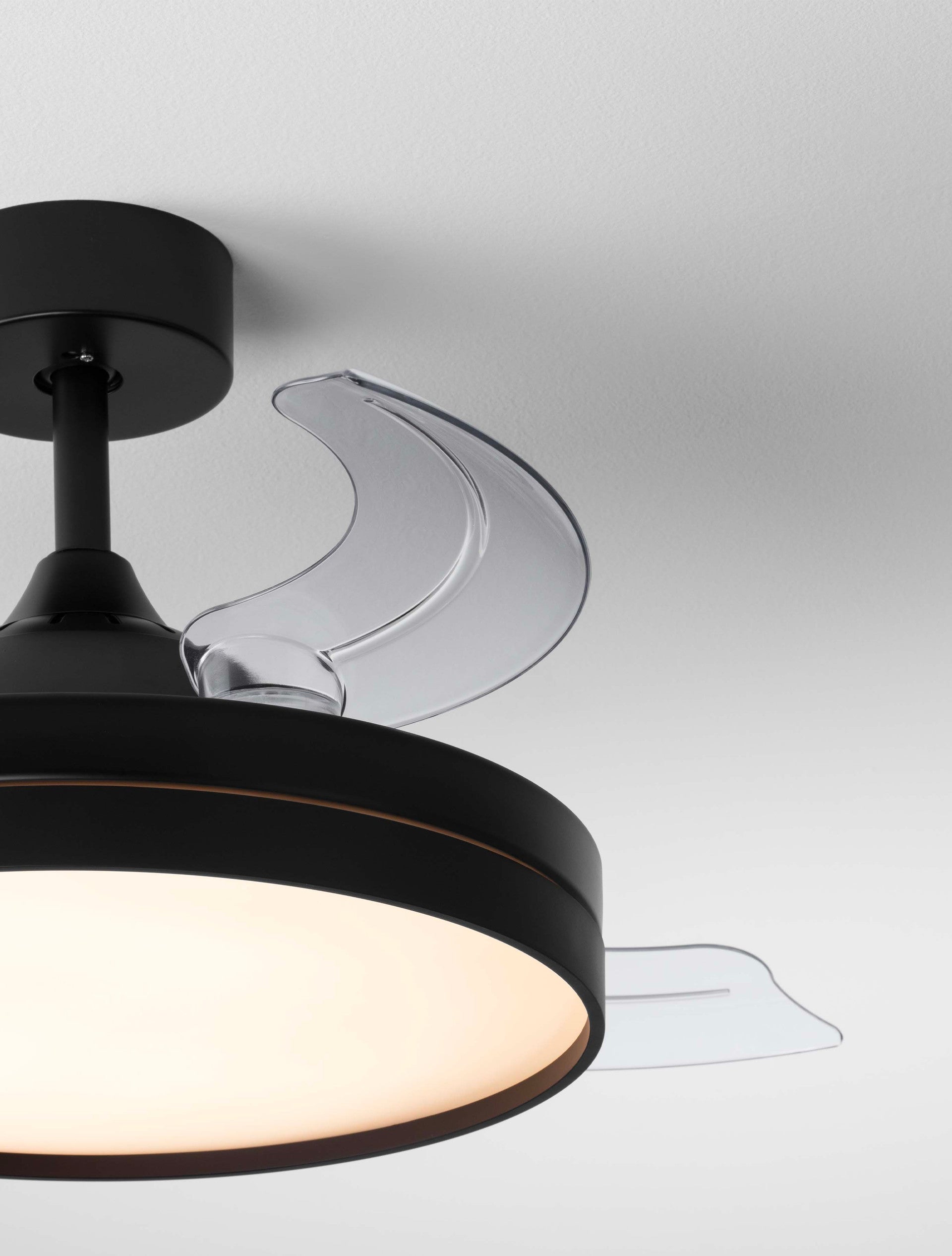 Висящо осветително тяло (пендел) NEVMA 36W LED Матово черен метал и ABS