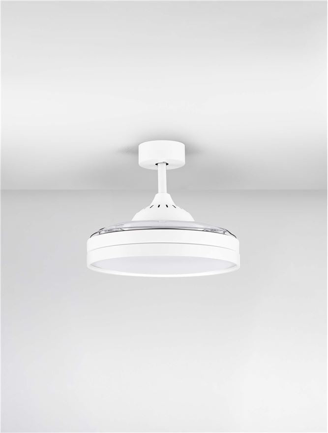 Висящо осветително тяло (пендел) NEVMA 36W LED Матово бял метал и ABS