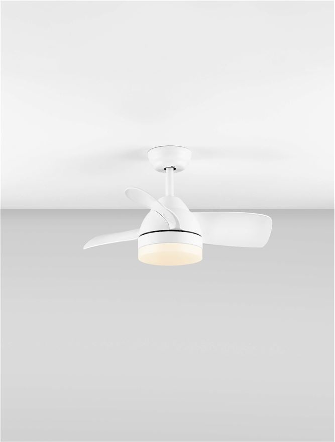 Висящо осветително тяло (пендел) NERINA 18W LED Матово бял метал и ABS, бели перки