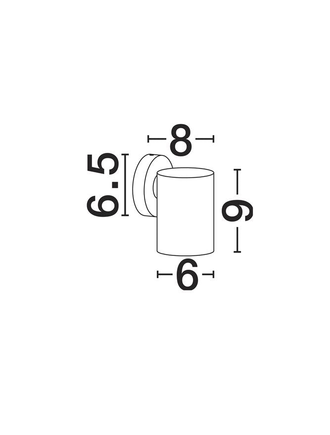 Външен аплик JACKIE LED 3W Ръжда алуминий