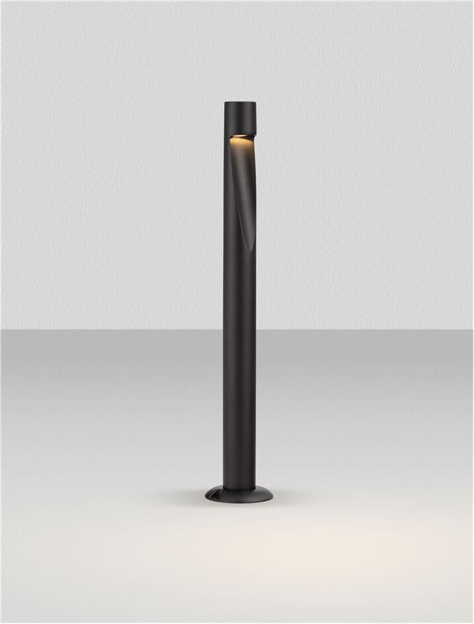 Външен пендел NOOI LED 6W Тъмен антрацит алуминий и стъкло ⌀10.5 H60см IP65