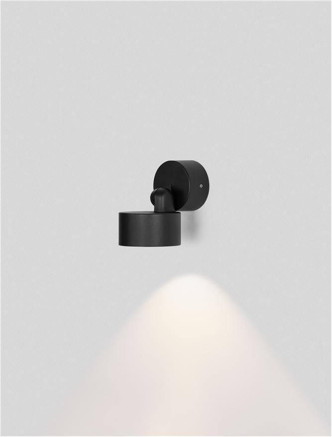 Външен аплик HELMET 10W LED Тъмен антрацит алуминий и стъкло IP65 3000K