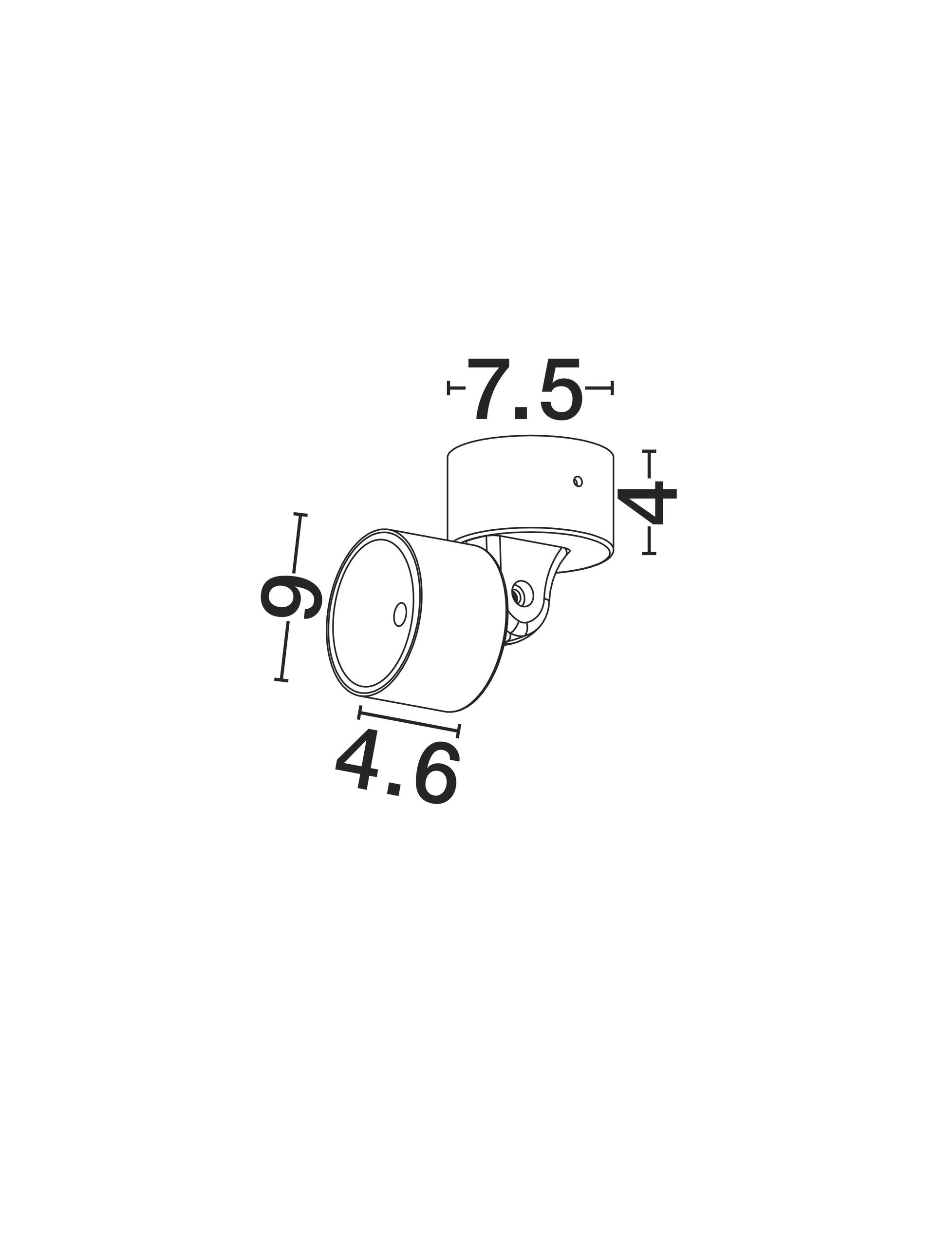 Външен аплик HELMET 10W LED Тъмен антрацит алуминий и стъкло IP65 3000K
