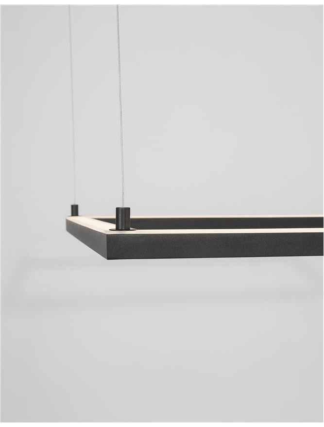 Висящо осветително тяло (пендел) ETERNA 40W 3000K Пясъчно черен алуминий