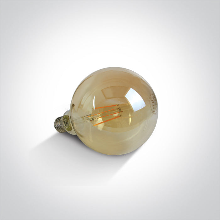 RETRO LED 7W AMBER G125 E27 230V С димиране
