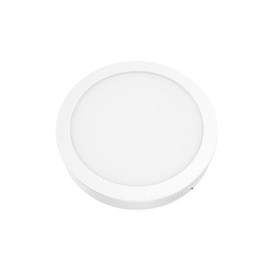 тънък LED панел бял кръгъл плафон 24W 3000K 2200Lm Φ285 230V AC Ra80