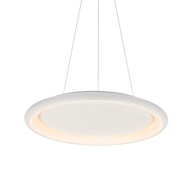 висящо осветително тяло LED 73W CCT 5250LM бял метал D81xH8,5cm DIANA