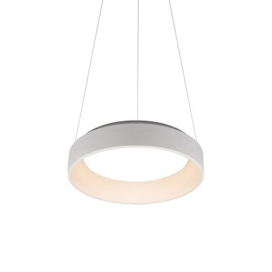 висящо осветително тяло LED 36W CCT 3670lm бял металик D45xH120cm APOLLO