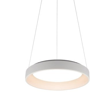 висящо осветително тяло LED 73W CCT 5450LM бял метал D78xH14cm APOLLO