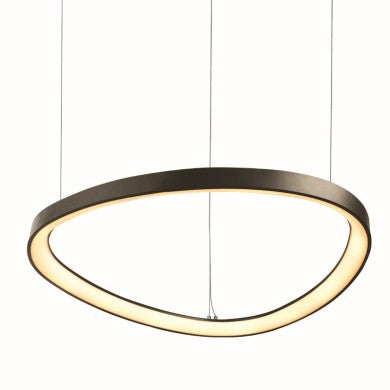 висящо осветително тяло LED 44W CCT 4670LM HARMONY черен алуминий IP20 D60xH120cm