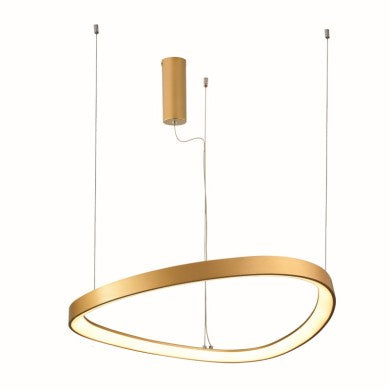 висящо осветително тяло LED 73W CCT 5800LM хармония златен алуминий IP20 D80xH120cm HARMONY