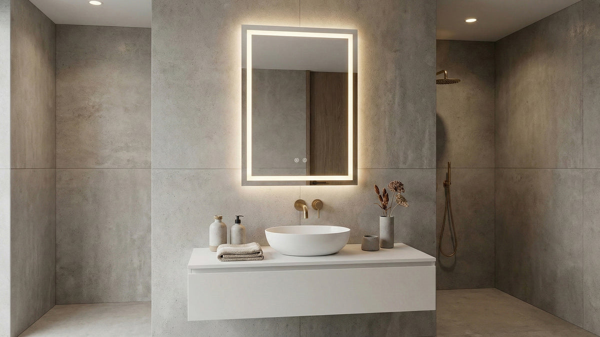 LED огледало Box Lux 60×80cm | Правоъгълно | Anti Fog | Touch Control