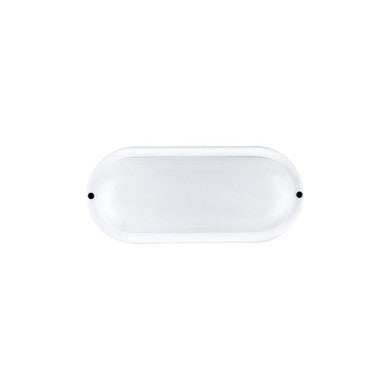 LED PC бяло стенно осветително тяло 230V AC IP65 10W 900lm 3000K 110° Ra80