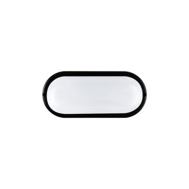 LED PC черно стенно осветително тяло 230V AC IP65 10W 930lm 4000K 110° Ra80