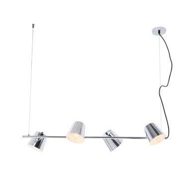 висящо осветително тяло 4xE14 хром метал 27x102xH120cm AYRAN