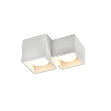 гипсов квадратен плафон естествен 265x235x150 GENI 2xGX53