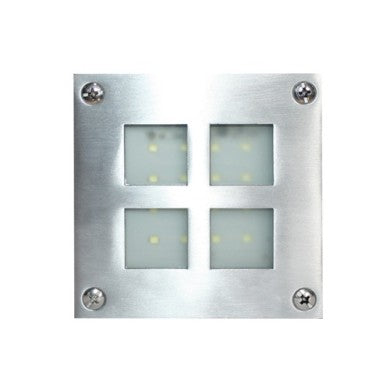 Плафон LED G9 топла светлина 105x105 никел мат
