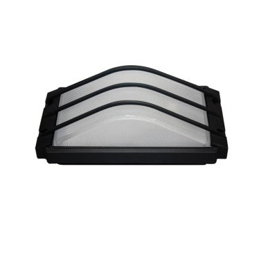 стенно осветително тяло черен IP54 E27 RAL C0026