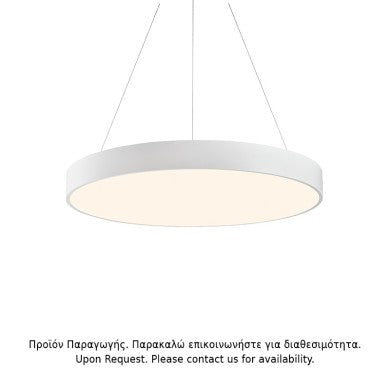 висящо осветително тяло LED 100W 9500LM CCT бял метал D100xH120cm OPTIMUS
