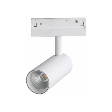 матов бял магнитен спот 48V DC 7W 3000K 550LM 36° OSRAM RA90 Φ50x90мм