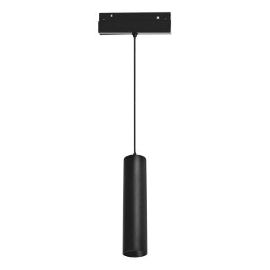 матов черен магнитен висящ пендел 48V DC 9W 4000K 1030LM 36° OSRAM RA90 Φ50*220MM