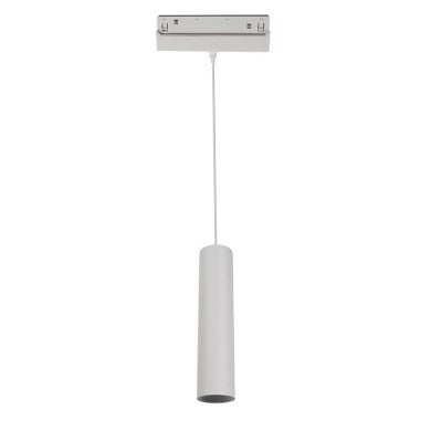 матов бял магнитен висящ пендел 48V DC 9W 4000K 1030LM 36° OSRAM RA90 Φ50*220MM
