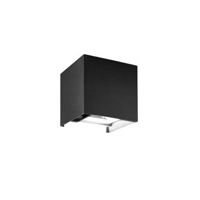 LED COB стенно осветително тяло 6W 435lm 0-120° 230VAC 3000K тъмно сиво CRI80 IP54 30000ч