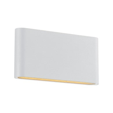 LED SMD стенно осветително тяло 11W 570lm 60° 230VAC 3000K матов бял CRI80 IP54 30000ч